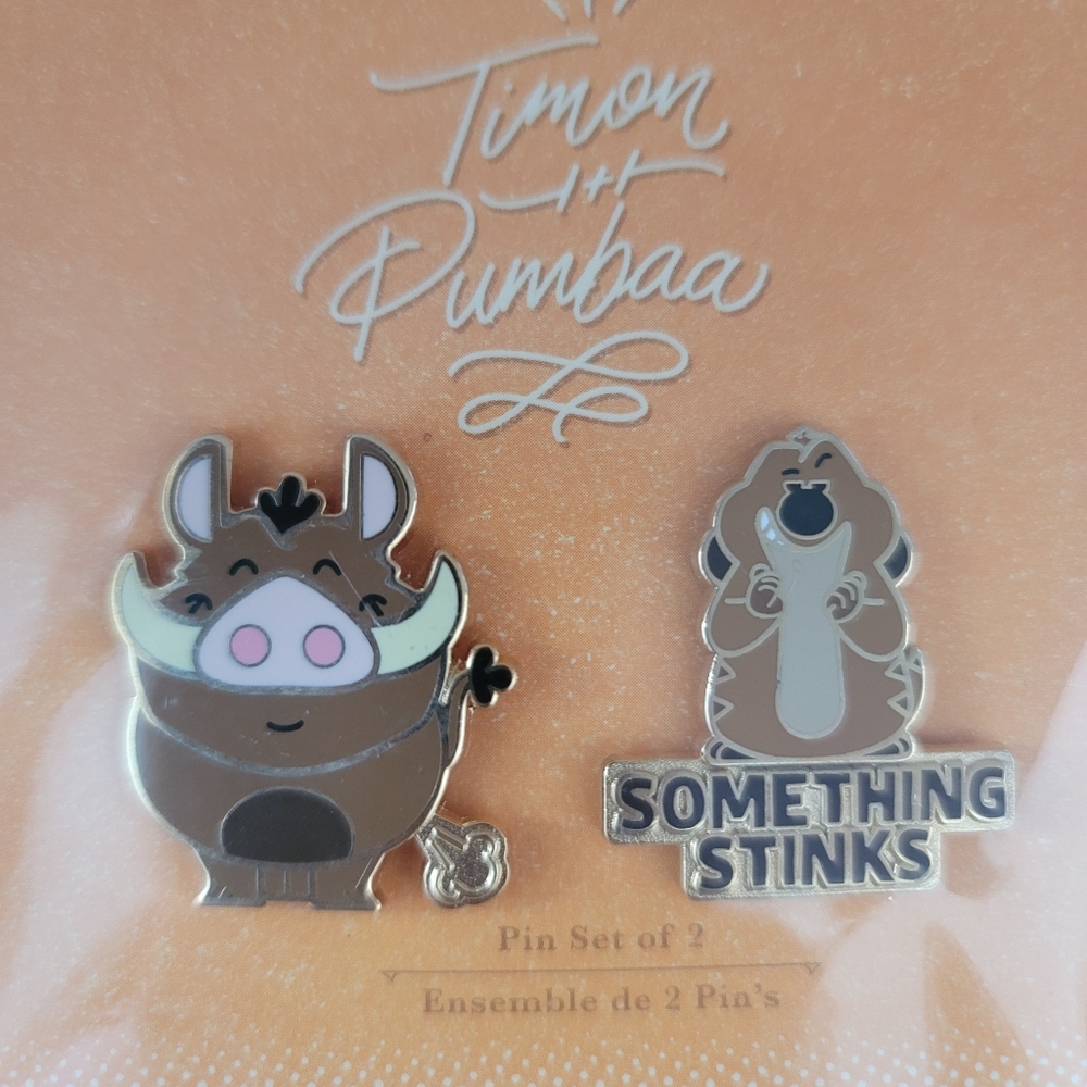 Timon & Pumbaa Pin Set - Picture 2 of 4